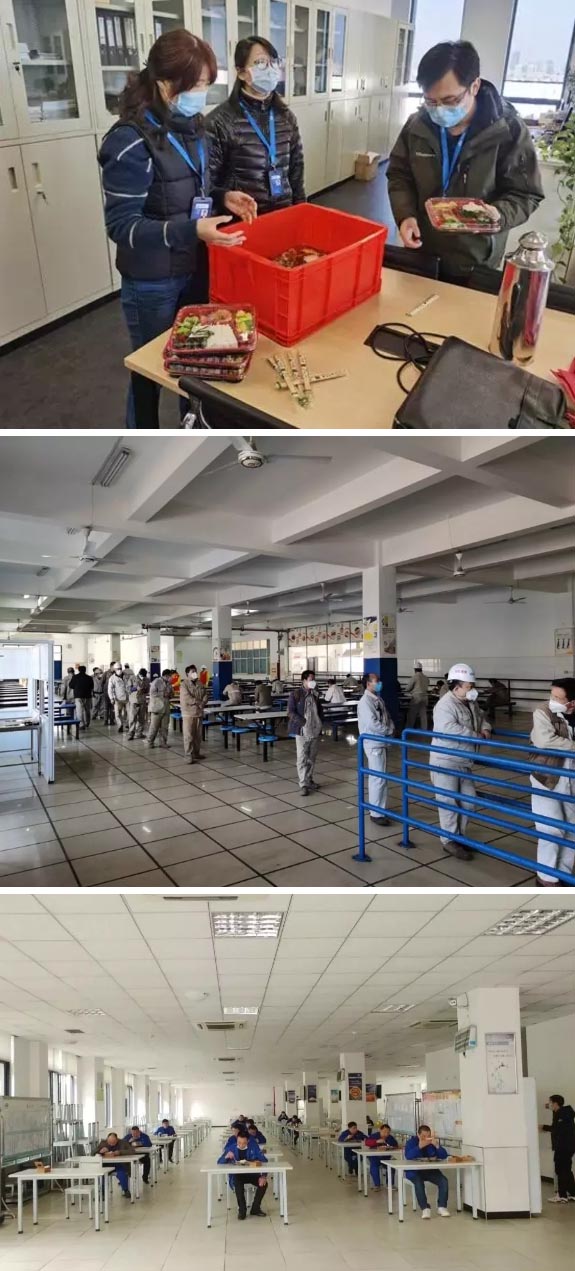 員工就餐：分開、分開、分開